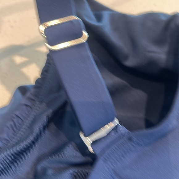 Laphee Rose One Piece Swimsuit Tummy Control Ruched Blue Size XXL New - Picture 12 of 16